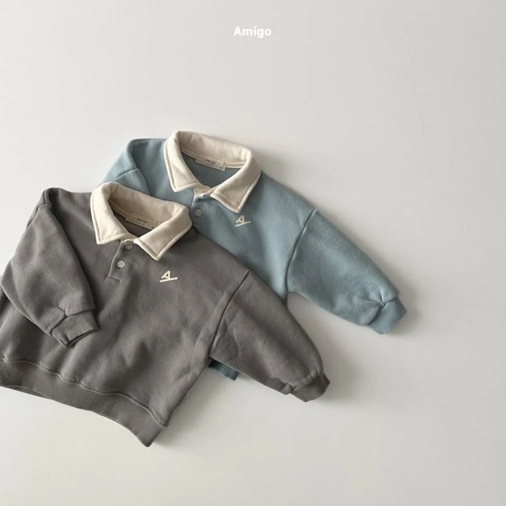 Amigo - Korean Children Fashion - #discoveringself - Raglan Collar Tee - 5