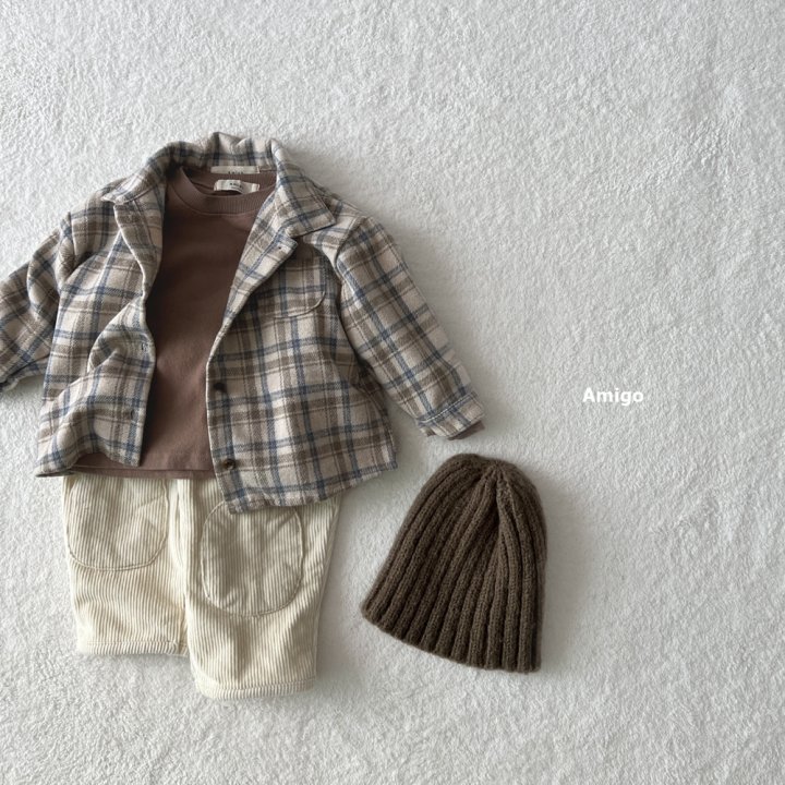 Amigo - Korean Children Fashion - #fashionkids - Corduroy Patch Pants - 7