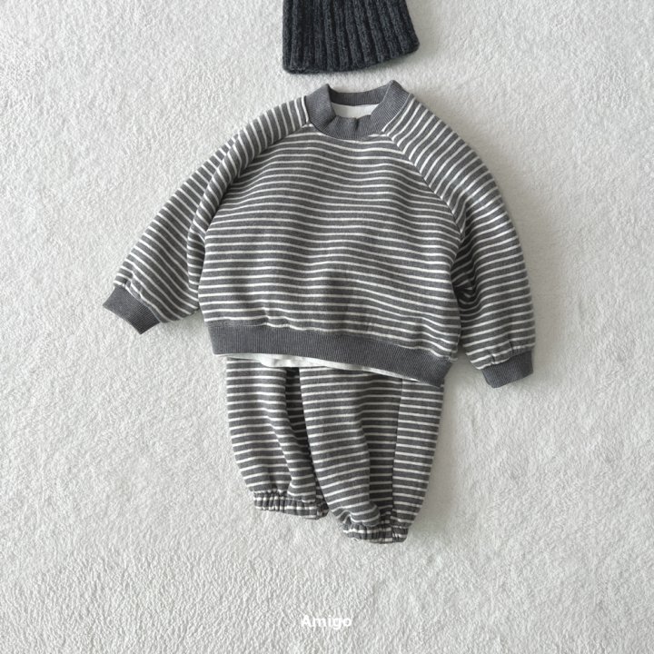 Amigo - Korean Children Fashion - #littlefashionista - Marie Stripe Pants - 6