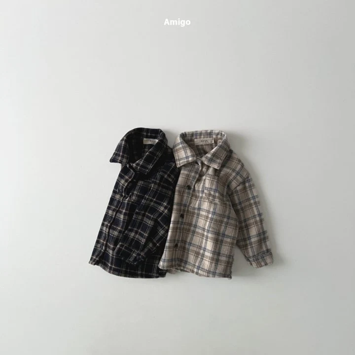 Amigo - Korean Children Fashion - #magicofchildhood - Twin Check Shirt - 3