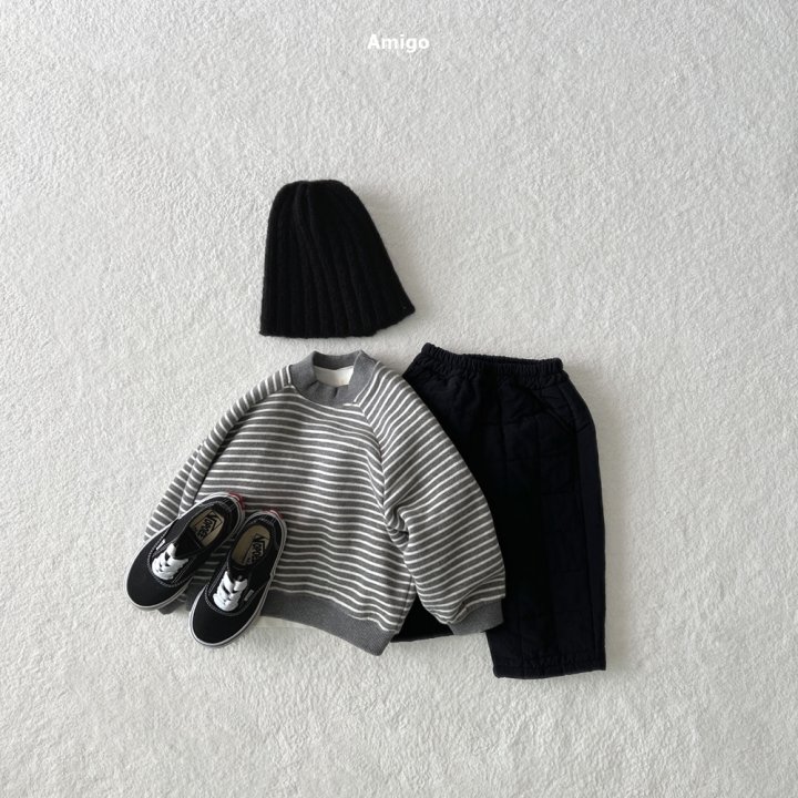 Amigo - Korean Children Fashion - #todddlerfashion - Mardi Stripe Sweatshirts - 11