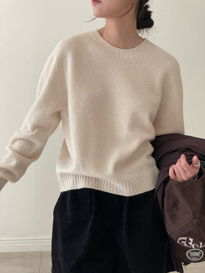 Amygrace - Korean Women Fashion - #momslook - Avec Wholegarment Knit Sweater - 7