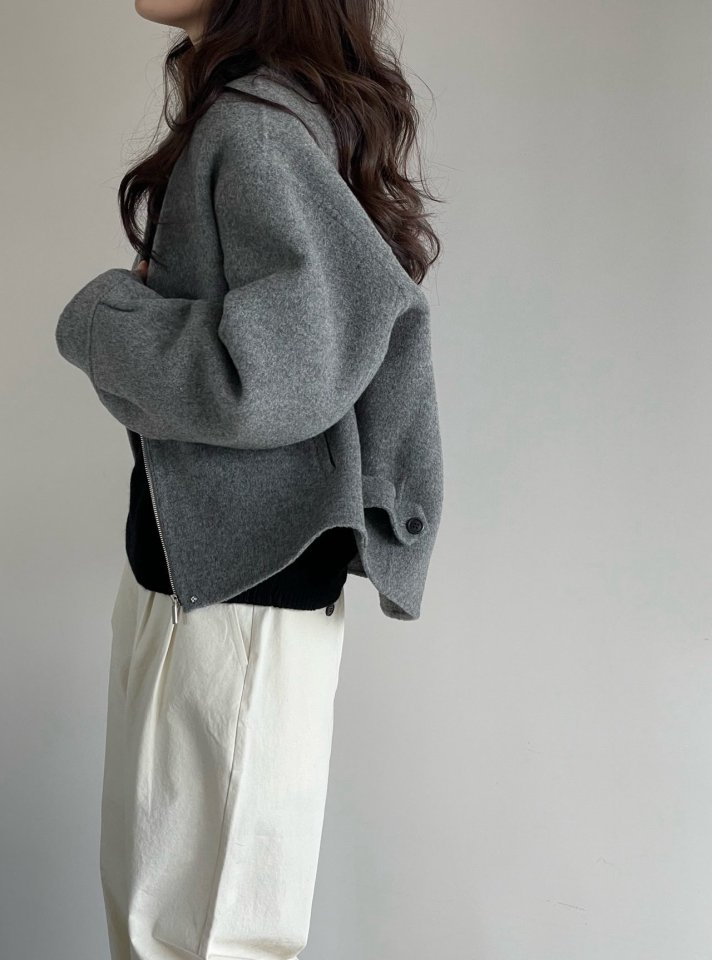 Amygrace - Korean Women Fashion - #momslook - Handmade Blouson - 5