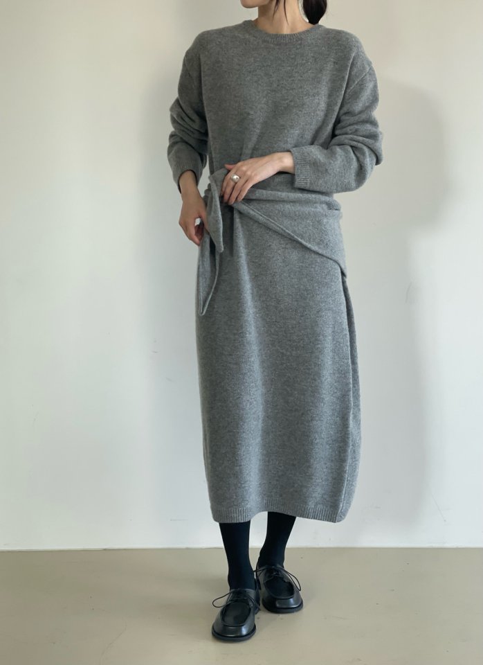 Amygrace - Korean Women Fashion - #womensfashion - Sophie Wool Knit One-piece - 8