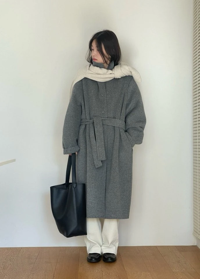 Amygrace - Korean Women Fashion - #womensfashion - Howell Half Ralgna Handmade Coat - 8