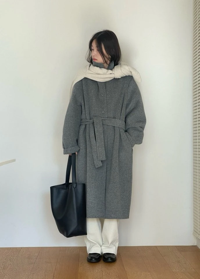 Amygrace - Korean Women Fashion - #womensfashion - Howell Half Ralgna Handmade Coat - 3