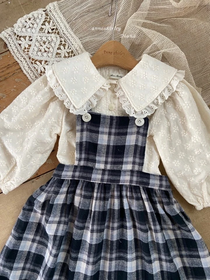 Anne Shirley - Korean Baby Fashion - #babyclothing - Roman Check One-piece - 10