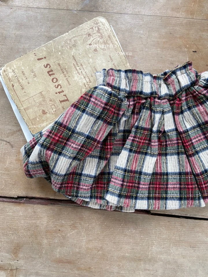 Anne Shirley - Korean Baby Fashion - #babylifestyle - Pumpkin Check Skirt - 6