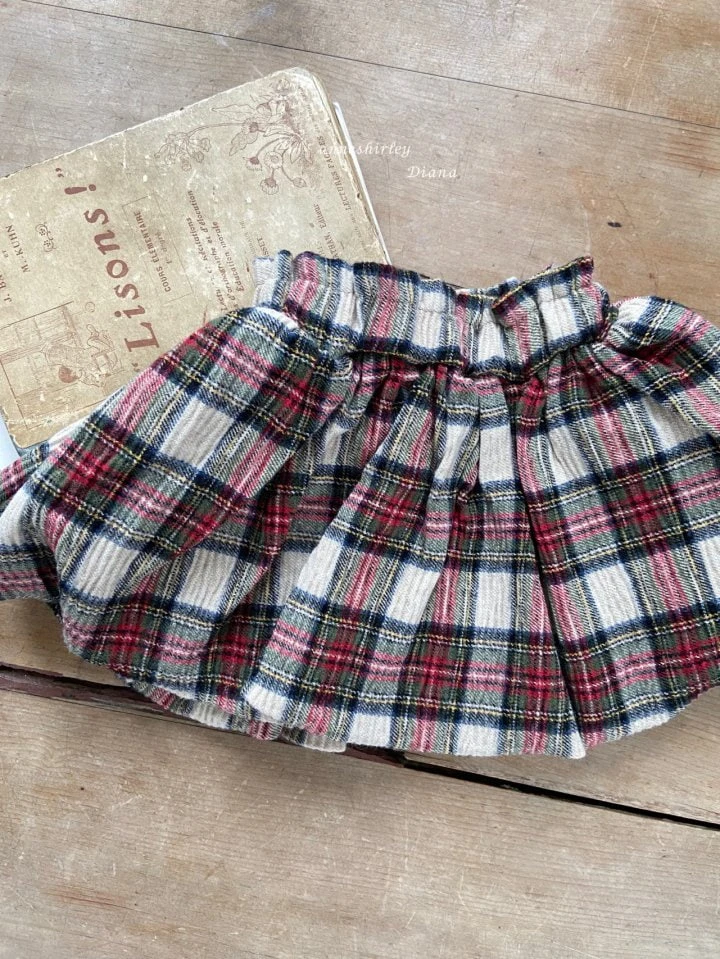 Anne Shirley - Korean Baby Fashion - #babyoninstagram - Pumpkin Check Skirt - 7