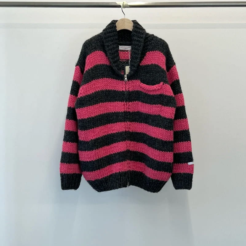 Another Avenue - Korean Women Fashion - #womensfashion - Coychan Handmade Stripe Cardigan - 4