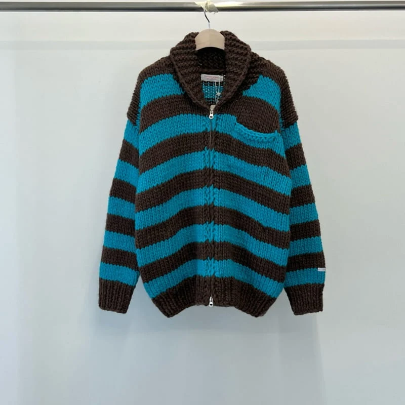 Another Avenue - Korean Women Fashion - #momslook - Coychan Handmade Stripe Cardigan - 5