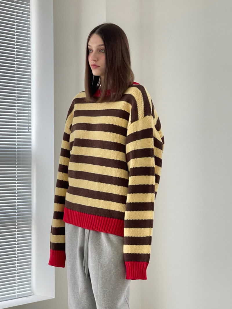 Another Avenue - Korean Women Fashion - #pursuepretty - Stripe Wool Knit Sweater - 9