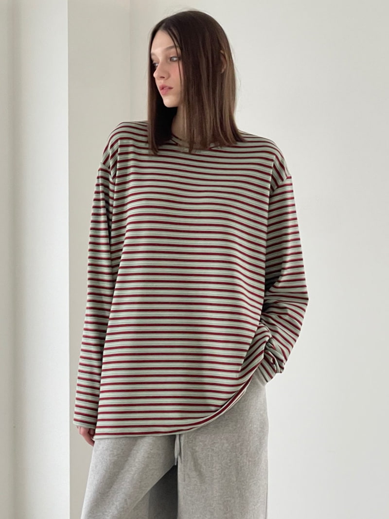 Another Avenue - Korean Women Fashion - #thelittlethings - Peach Stripe Tee - 10