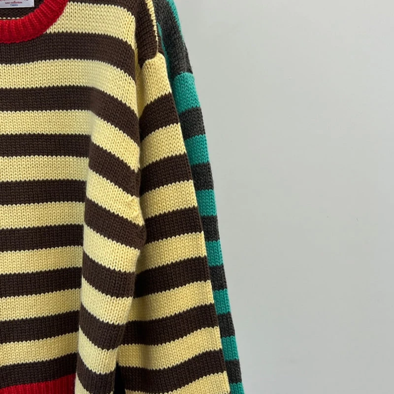 Another Avenue - Korean Women Fashion - #womensfashion - Stripe Wool Knit Sweater - 2