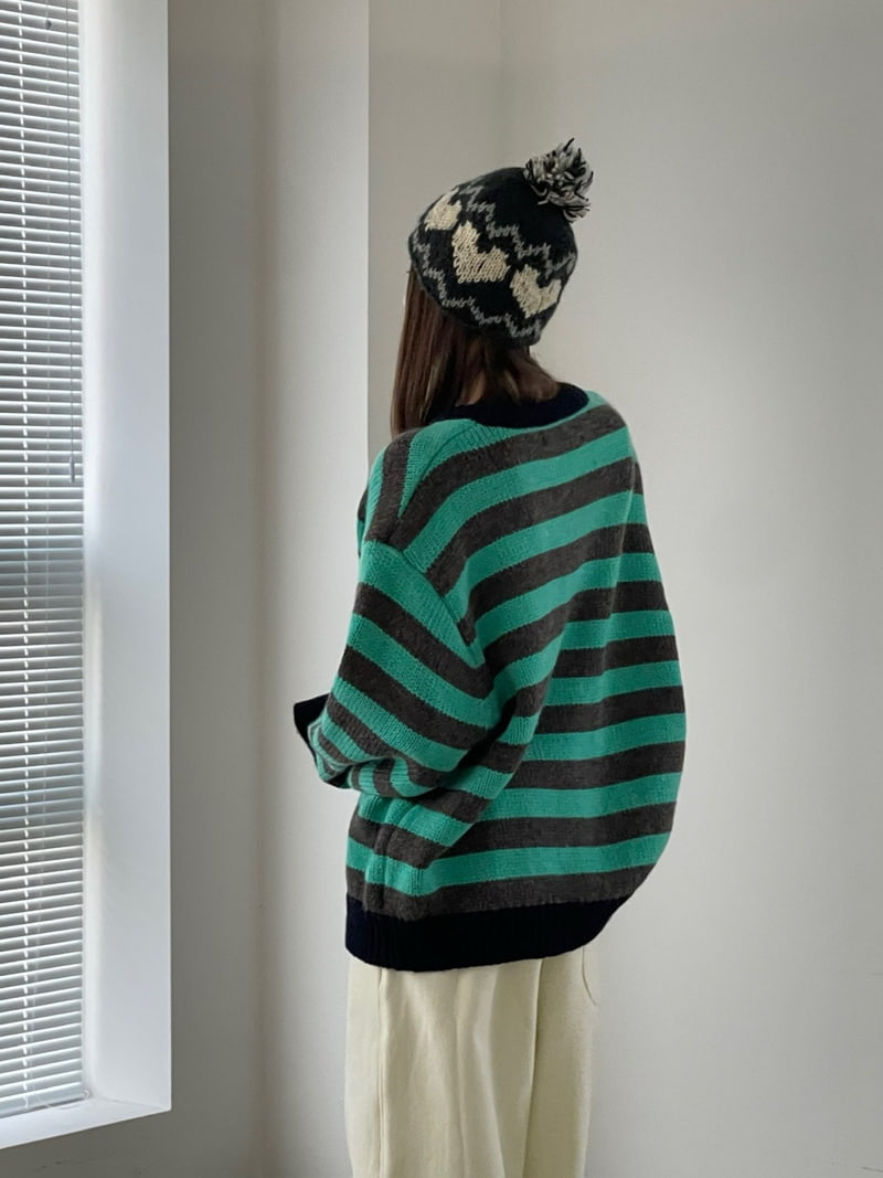 Another Avenue - Korean Women Fashion - #womensfashion - Stripe Wool Knit Sweater - 6