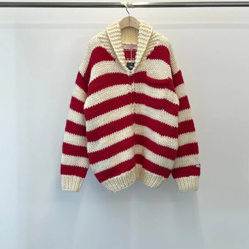 Another Avenue - Korean Women Fashion - #womensfashion - Coychan Handmade Stripe Cardigan - 3