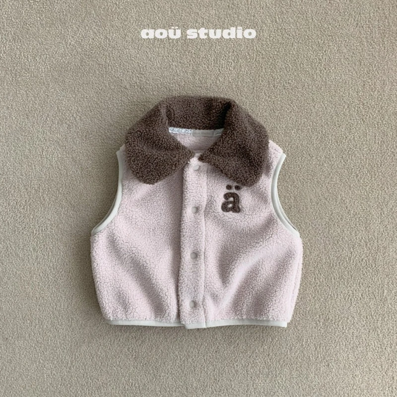 Aou Studio - Korean Baby Fashion - #babyfever - Poodle Vest - 3