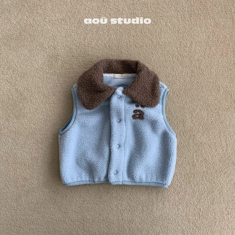 Aou Studio - Korean Baby Fashion - #babyfever - Poodle Vest - 4