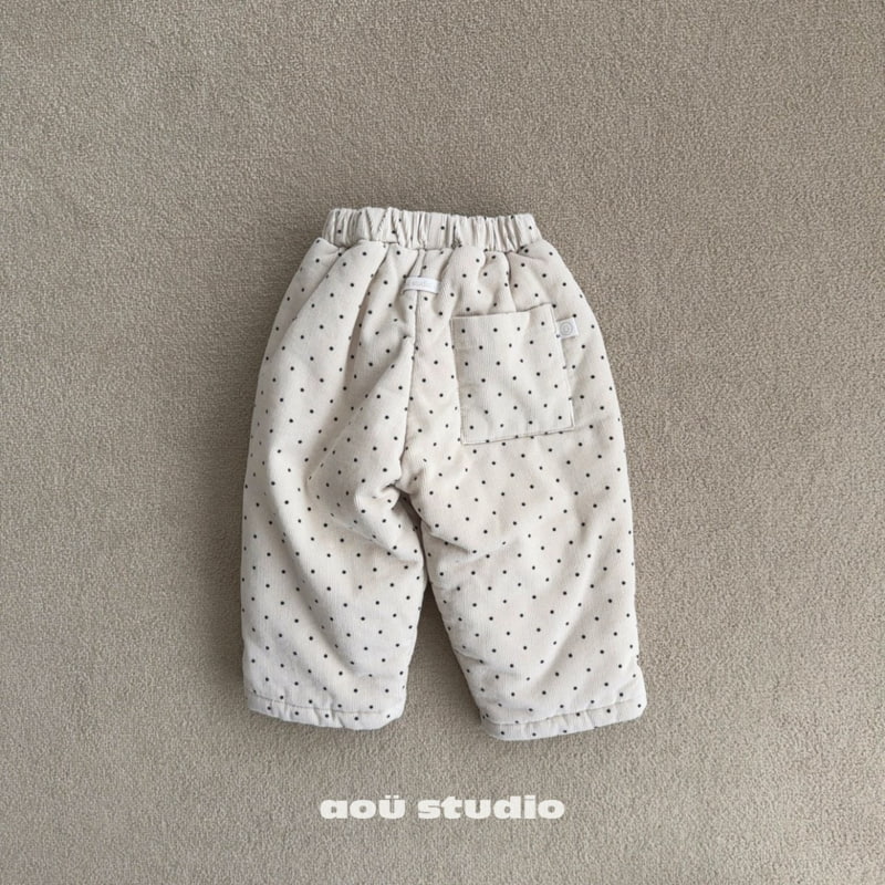 Aou Studio - Korean Baby Fashion - #babyoninstagram - Dot Quilted Pants - 11