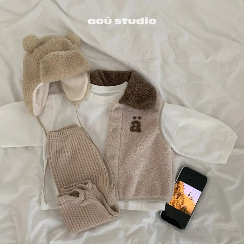 Aou Studio - Korean Baby Fashion - #babyoninstagram - Poodle Vest - 6