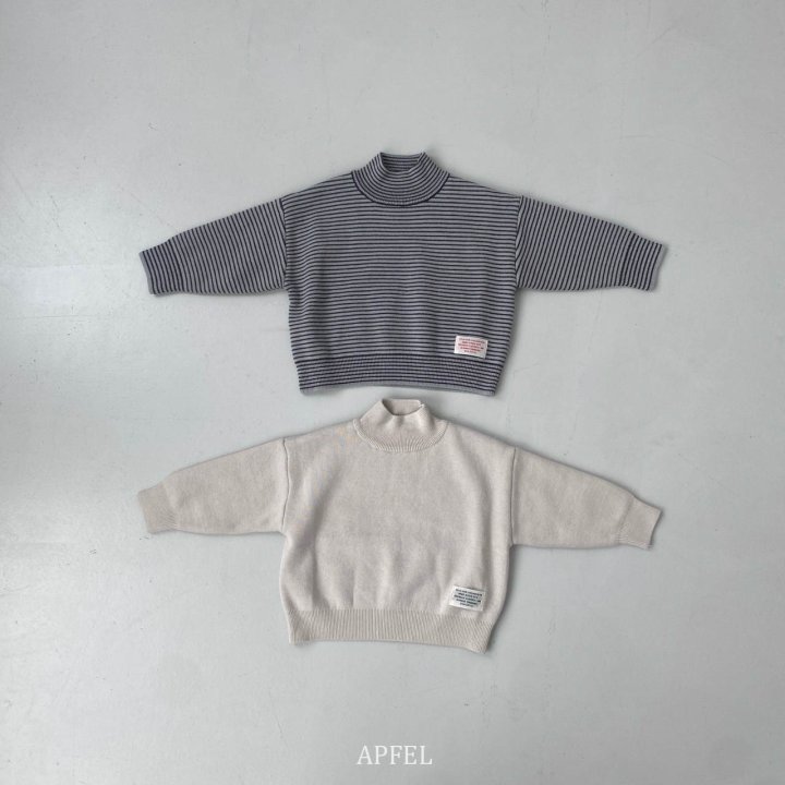 Apfel - Korean Children Fashion - #childofig - BB Fleece Mockneck Tee