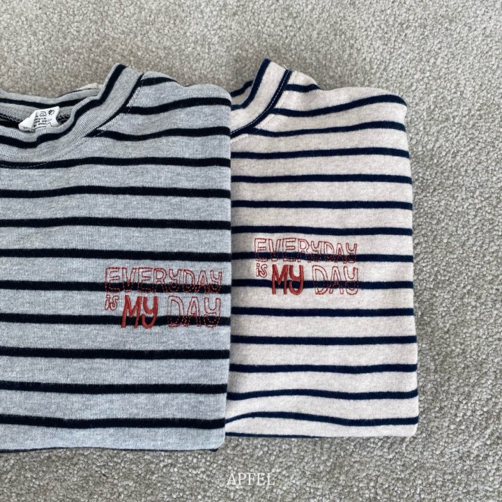 Apfel - Korean Children Fashion - #childofig - Day Stripe Tee - 10