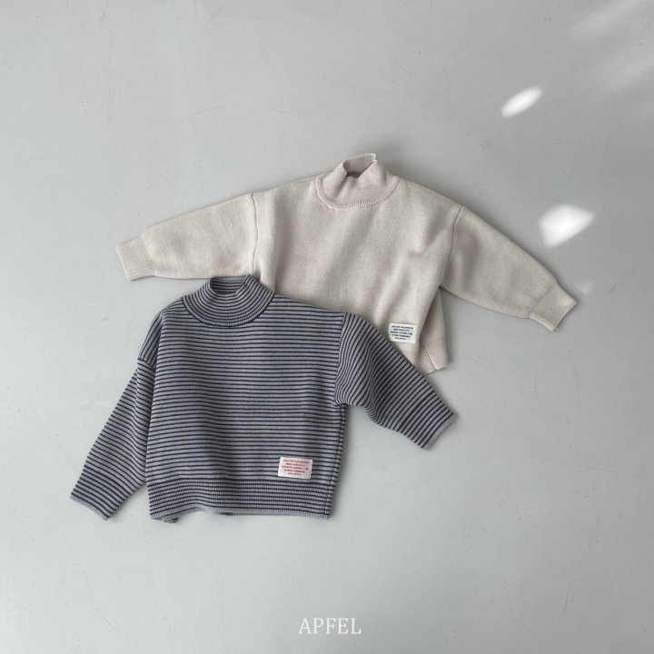 Apfel - Korean Children Fashion - #childrensboutique - BB Fleece Mockneck Tee - 2