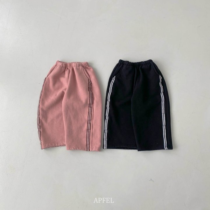 Apfel - Korean Children Fashion - #childrensboutique - Black Pink Pants