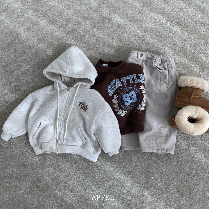 Apfel - Korean Children Fashion - #designkidswear - L Hooded Zip-up Jacket - 8