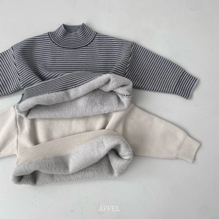 Apfel - Korean Children Fashion - #designkidswear - BB Fleece Mockneck Tee - 3