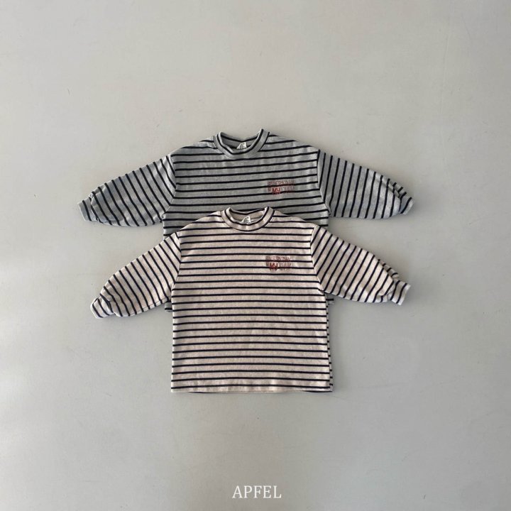 Apfel - Korean Children Fashion - #fashionkids - Day Stripe Tee