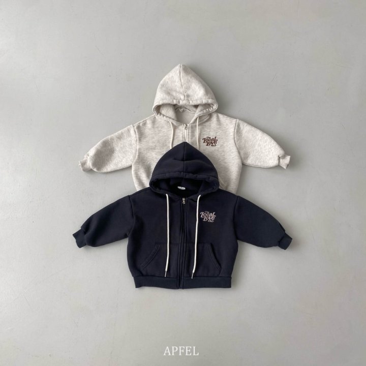 Apfel - Korean Children Fashion - #minifashionista - L Hooded Zip-up Jacket