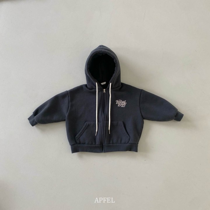 Apfel - Korean Children Fashion - #prettylittlegirls - L Hooded Zip-up Jacket - 2