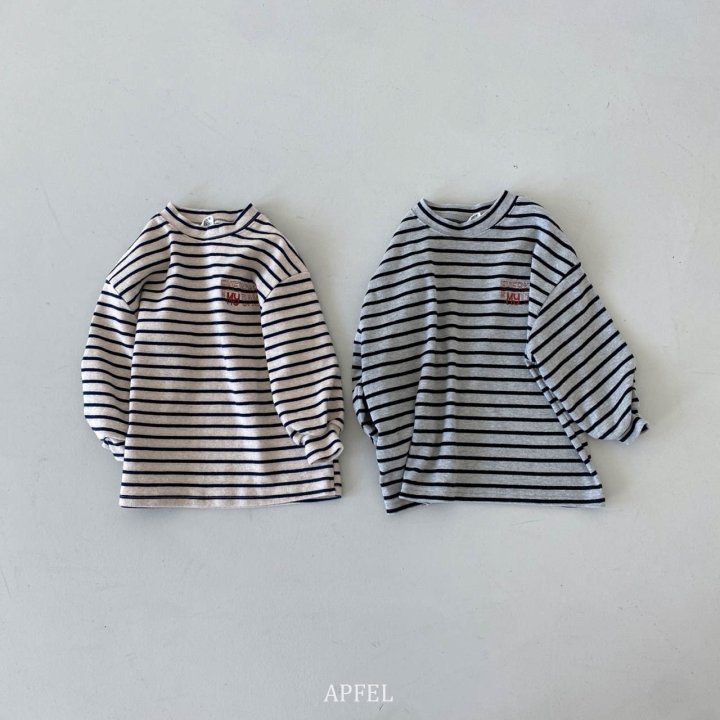 Apfel - Korean Children Fashion - #prettylittlegirls - Day Stripe Tee - 9