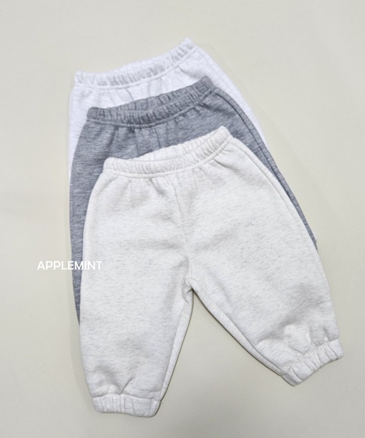 Applemint - Korean Children Fashion - #minifashionista - Fleece Jogger Pants - 7