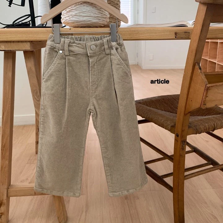 Article - Korean Children Fashion - #Kfashion4kids - Routine Wrinkled Corduroy Pants - 7