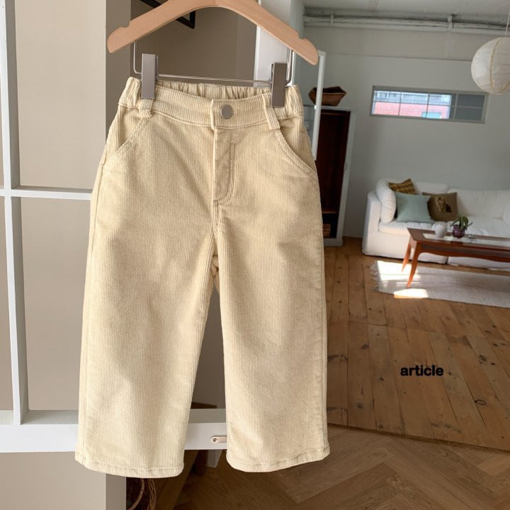 Article - Korean Children Fashion - #childrensboutique - Bakery Corduroy Pants - 9