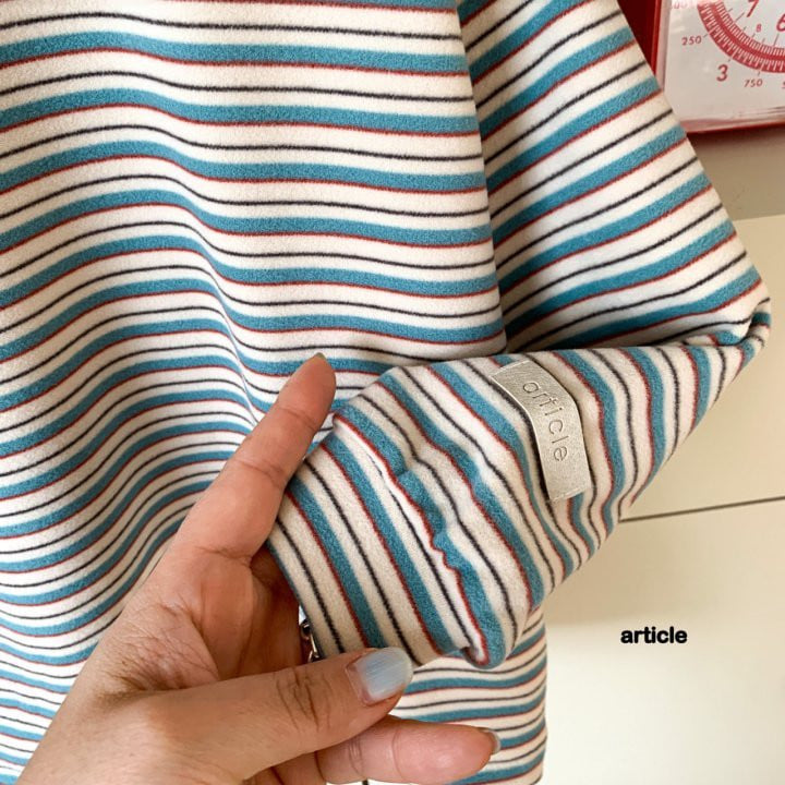 Article - Korean Children Fashion - #fashionkids - Umu Stripe Turtleneck - 6