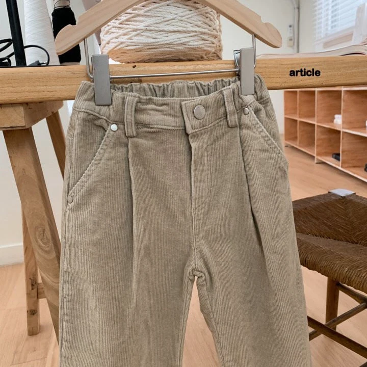 Article - Korean Children Fashion - #kidzfashiontrend - Routine Wrinkled Corduroy Pants - 6