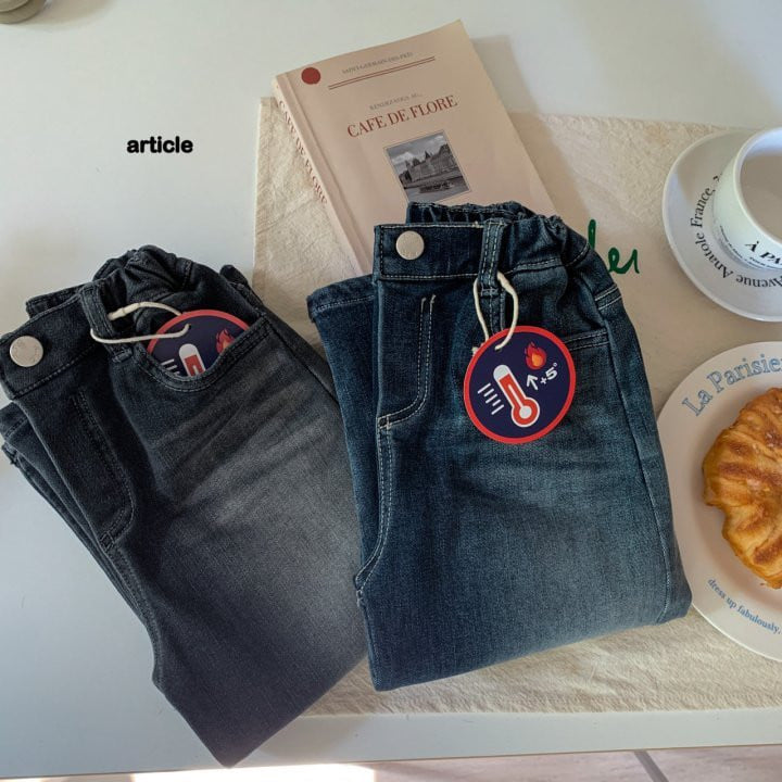 Article - Korean Children Fashion - #magicofchildhood - Conti Slit Denim Pants