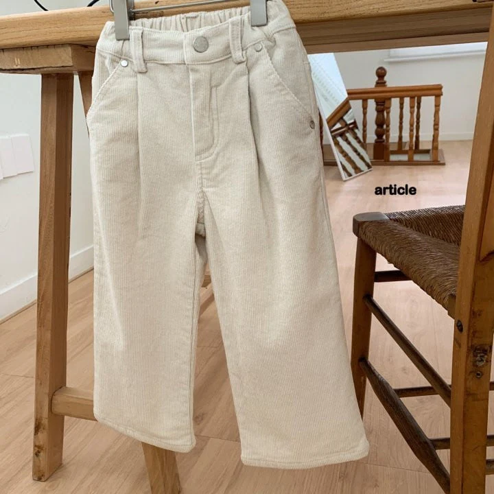 Article - Korean Children Fashion - #minifashionista - Routine Wrinkled Corduroy Pants - 10