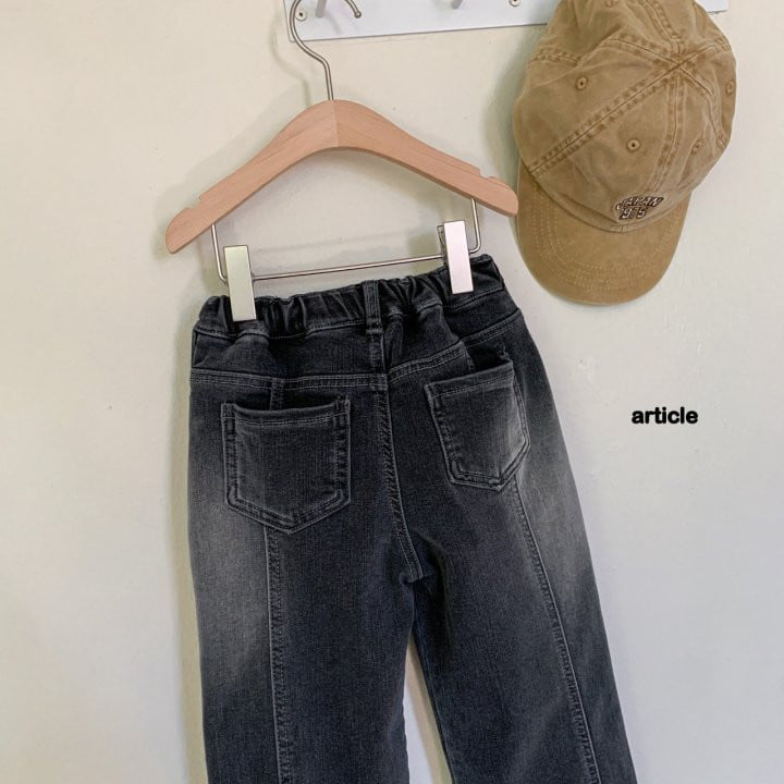 Article - Korean Children Fashion - #prettylittlegirls - Conti Slit Denim Pants - 3