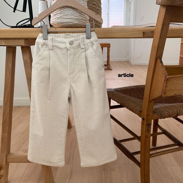 Article - Korean Children Fashion - #prettylittlegirls - Routine Wrinkled Corduroy Pants - 11