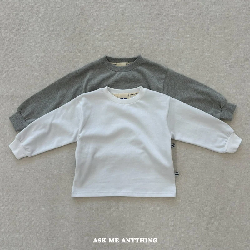 Ask Me Anything - Korean Children Fashion - #childrensboutique - Basic Fleece Tee