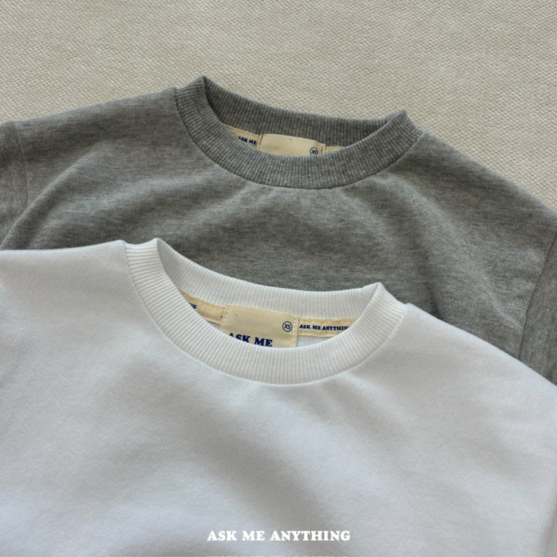 Ask Me Anything - Korean Children Fashion - #designkidswear - Basic Fleece Tee - 2