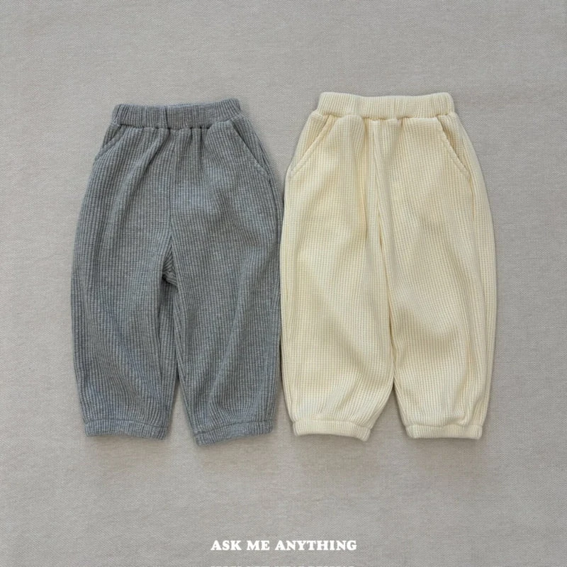 Ask Me Anything - Korean Children Fashion - #designkidswear - Bagel Fleece Pants