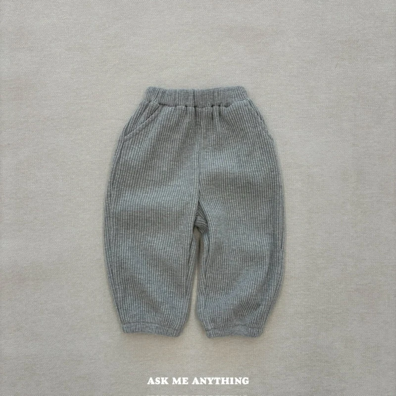 Ask Me Anything - Korean Children Fashion - #discoveringself - Bagel Fleece Pants - 2