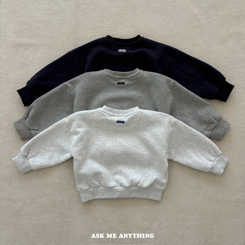 Ask Me Anything - Korean Children Fashion - #kidzfashiontrend - AMA Fleece Sweatshirt