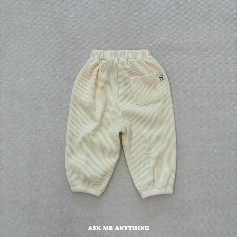 Ask Me Anything - Korean Children Fashion - #magicofchildhood - Bagel Fleece Pants - 9