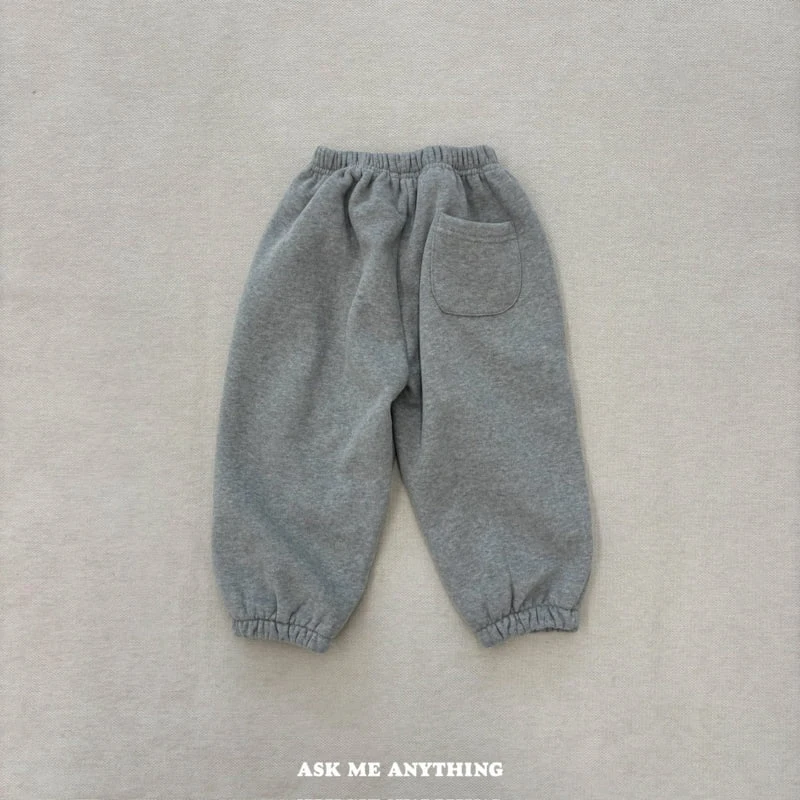 Ask Me Anything - Korean Children Fashion - #minifashionista - AMA Fleece Pants - 6